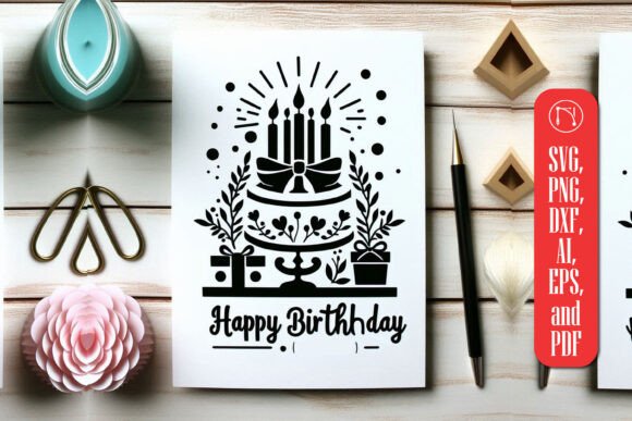 Cricut Birthday Card Paper Cut SVG