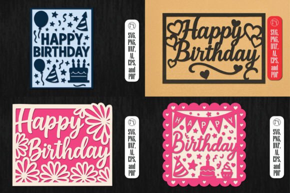 4 Charming Designs for Birthday Gift Card Holders
