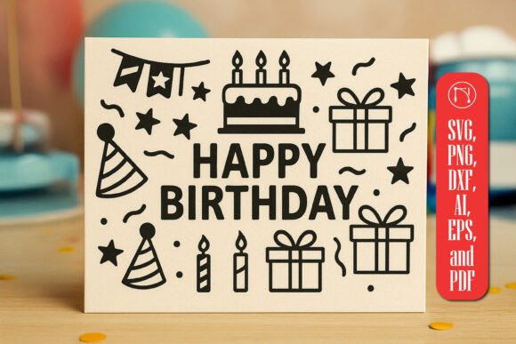 Cricut Birthday Gift Card SVG Bundle