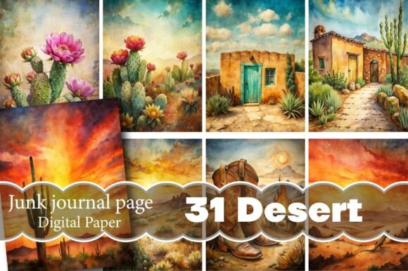 Desert Junk Journal Pages
