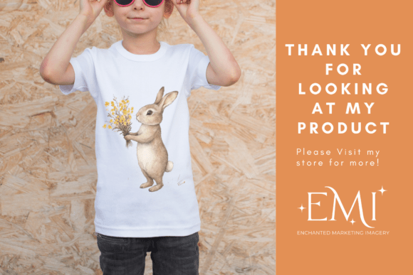 Easter Bunny Floral Clipart Easter Bunny Floral Clipart