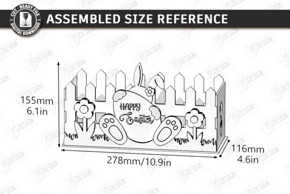 Easter Decor Laser Cut | Easter Basket Easter Decor Laser Cut | Easter Basket