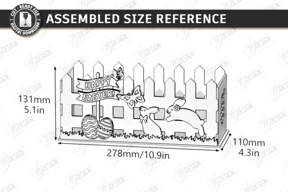 Easter Decor Laser Cut | Easter Basket Easter Decor Laser Cut | Easter Basket