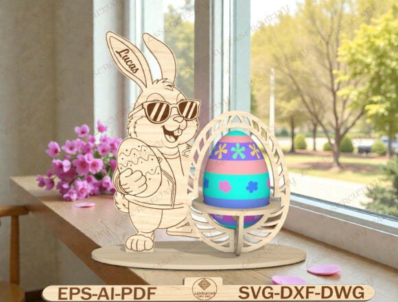 Easter Egg Holder Stand Laser Cut File