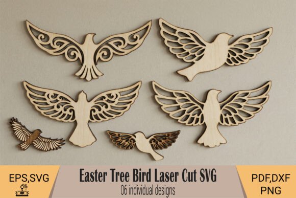Easter Tree Bird Laser Cut SVG