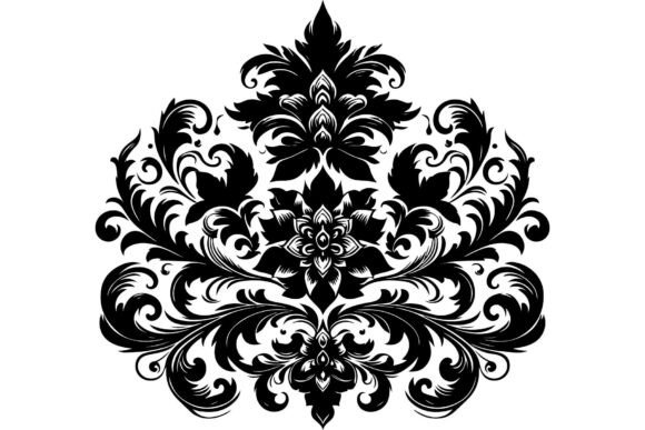 Elegant Black Floral Set