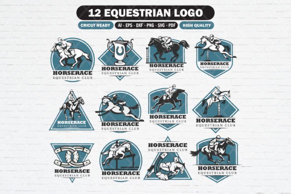 Equestrian SVG Logo Bundle Equestrian SVG Logo Bundle