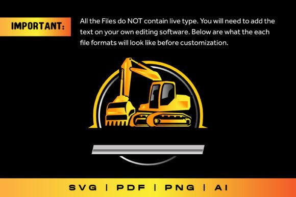 Excavator Heavy Vehicle Logo Template Excavator Heavy Vehicle Logo Template