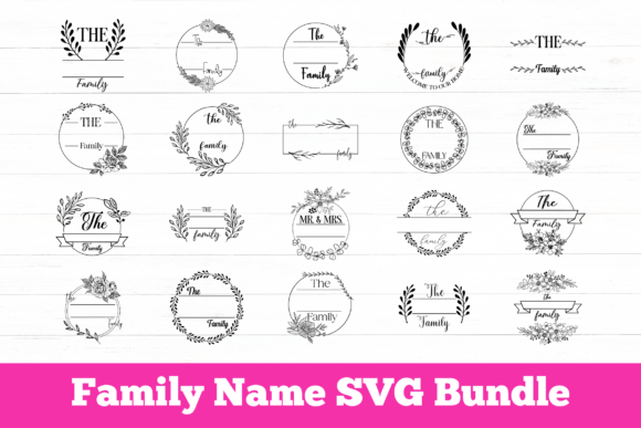 Family Name Svg File | Cricut Family SVG