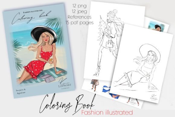 Fashion Coloring Book, Coloring Pages