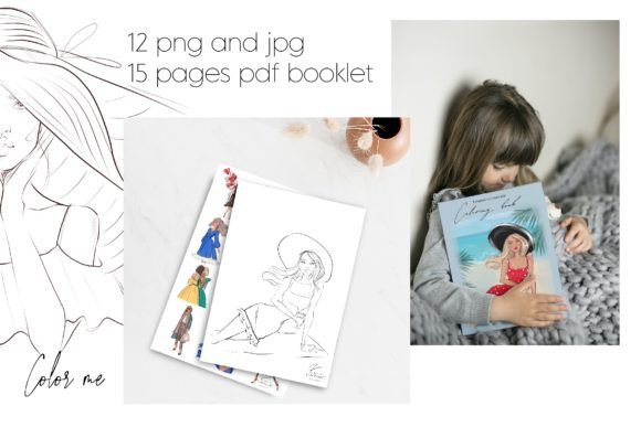 Fashion Coloring Book, Coloring Pages