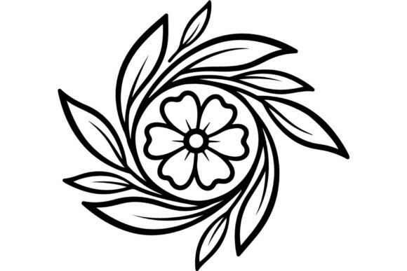 Floral Ornament Silhouette Bundle