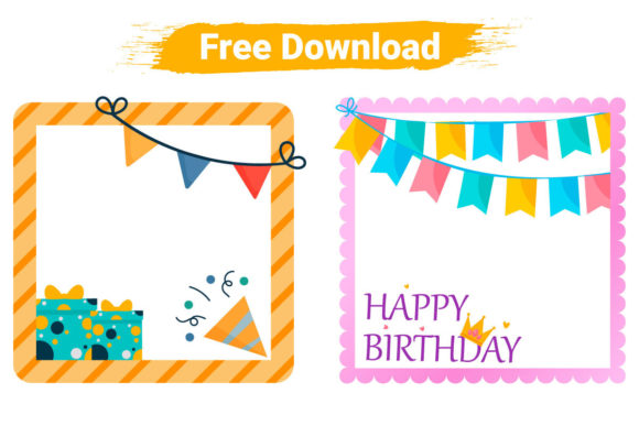 Free Birthday Frame Design Collection