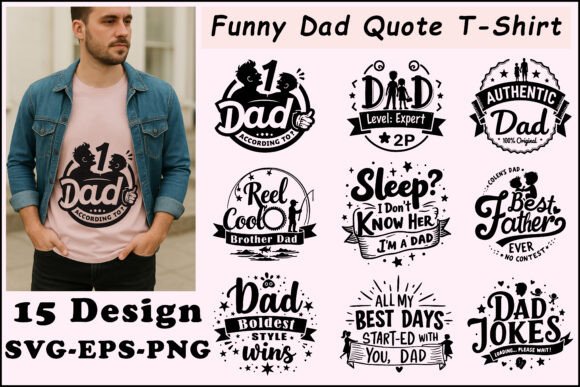 Funny Dad Quotes SVG Bundle Funny Dad Quotes SVG Bundle