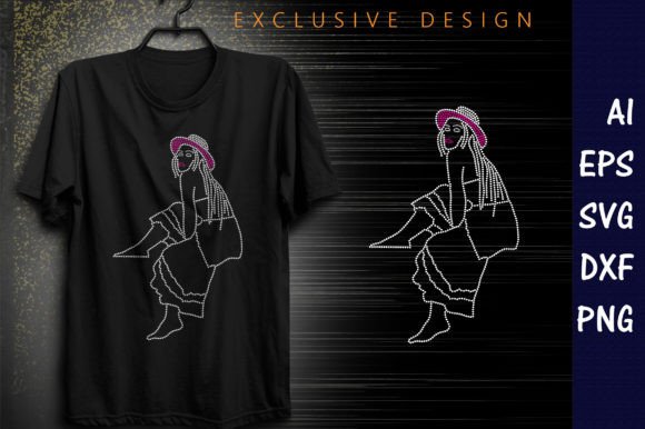 Girl Rhinestone Design... Girl Rhinestone Design...