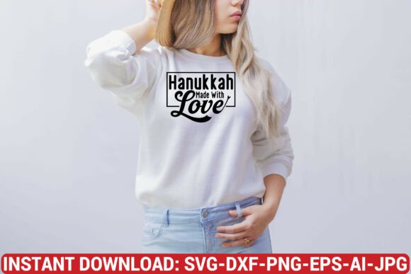 Hanukkah Svg T-shirt Design Hanukkah Svg T-shirt Design