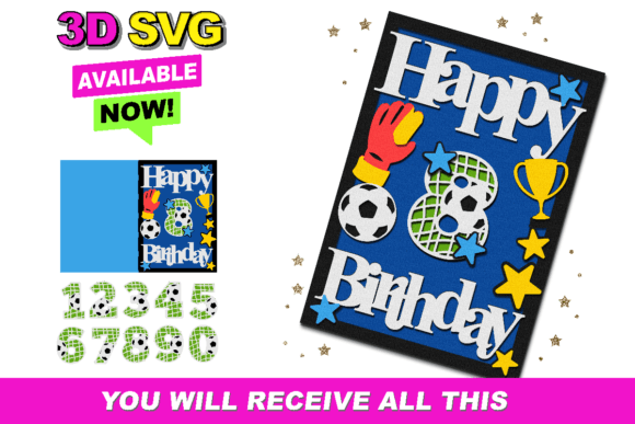 Happy Birthday Card Soccer