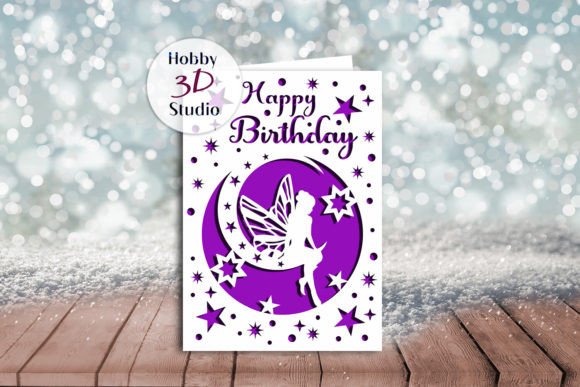 Happy Birthday Card Template SVG