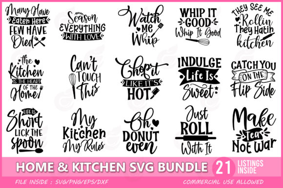 Home & Kitchen Quotes Bundle