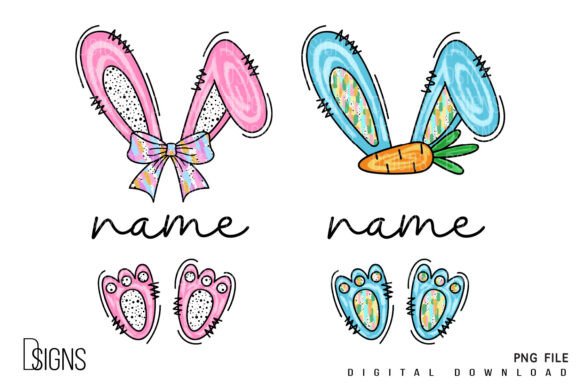 Kids Easter Monogram Bunny Sublimation Kids Easter Monogram Bunny Sublimation