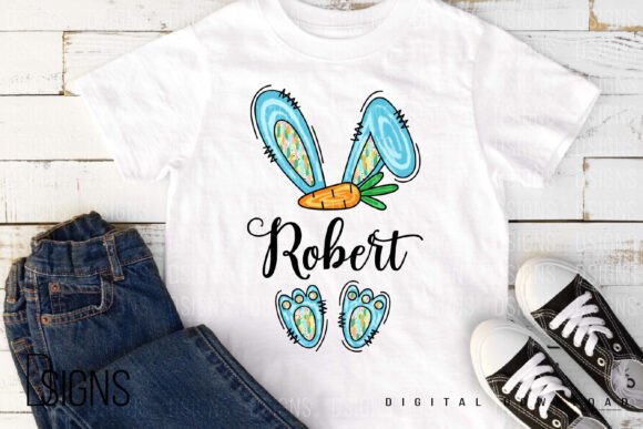 Kids Easter Monogram Bunny Sublimation Kids Easter Monogram Bunny Sublimation