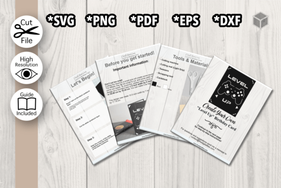 Level Up Birthday Card Template