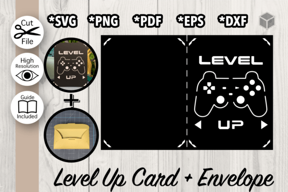 Level Up Birthday Card Template