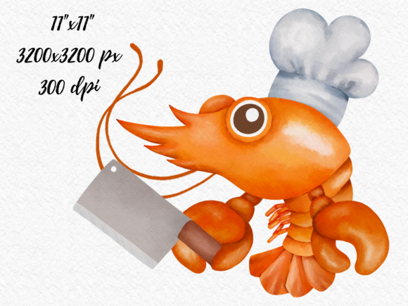 Lobster Collections Watercolor Clipart