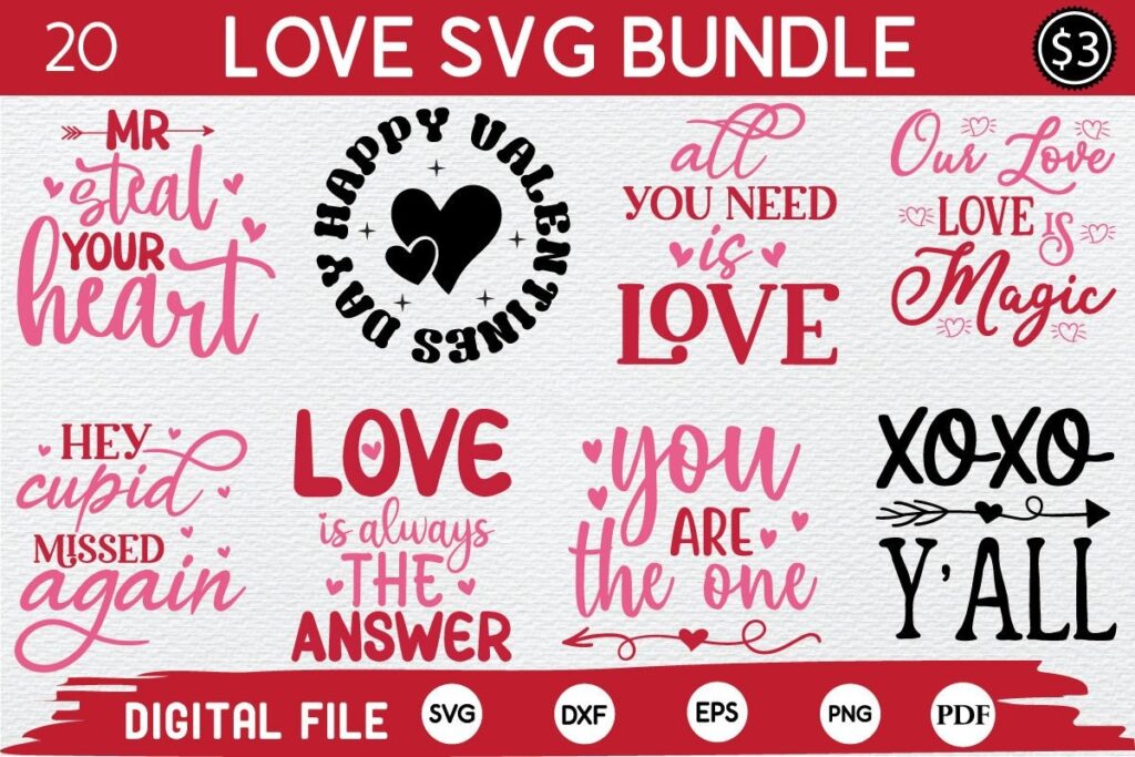 Love SVG Bundle