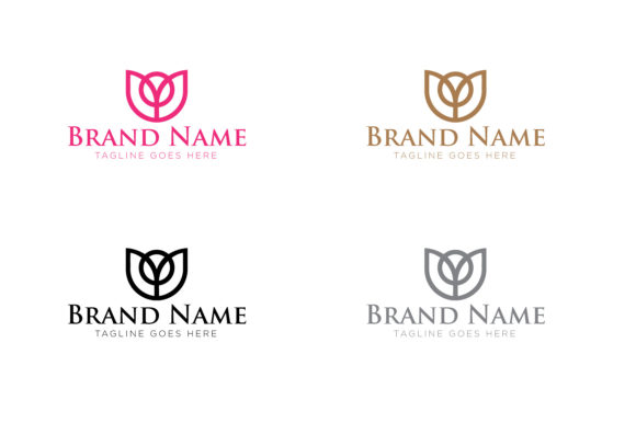 Minimalist Flower Logo Minimalist Flower Logo