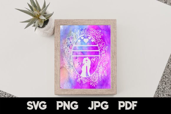 Mr and Mrs SVG Wedding Papercut