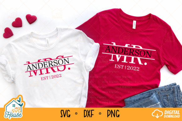 Mr and Mrs Wedding Sign Svg Bundle