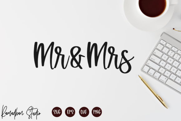 Mr and Mrs Svg, Wedding Cake Topper Svg
