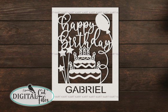 Personalized Insert Birthday Card Cricut