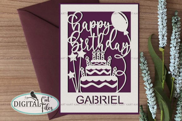 Personalized Insert Birthday Card Cricut