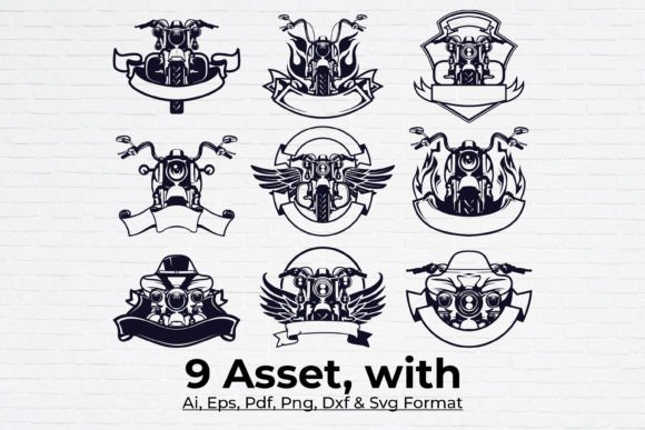 Retro Motorcycle Motorbike Logo Retro Motorcycle Motorbike Logo