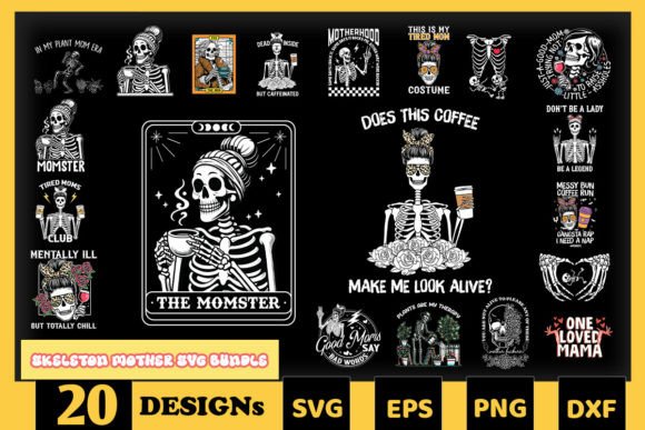 Skeleton Mother's Day SVG Bundle Skeleton Mother's Day SVG Bundle