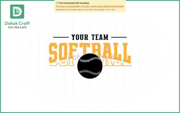Softball Team Logo SVG Softball Team Logo SVG