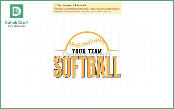 Softball Team Logo SVG Softball Team Logo SVG