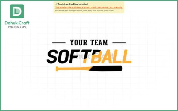 Softball Team Logo SVG Softball Team Logo SVG