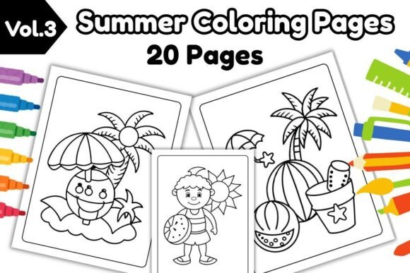 Summer Coloring Pages for Kids – 20 Fun Summer Coloring Pages for Kids – 20 Fun