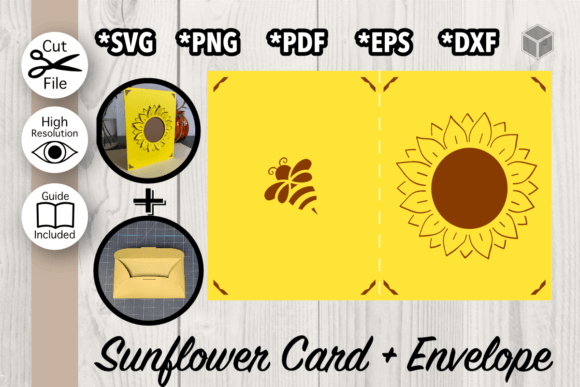 Sunflower Birthday Card Template