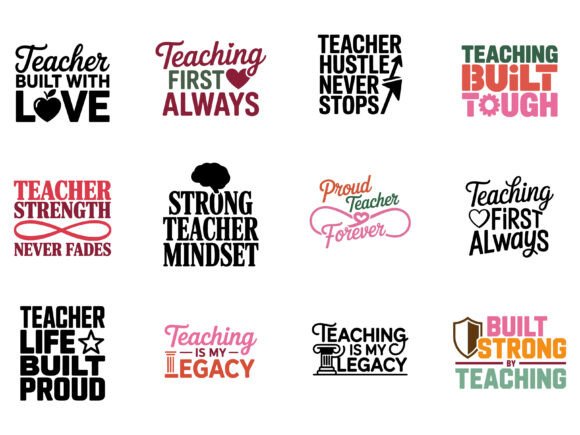Teacher SVG Bundle | Inspirational Quote Teacher SVG Bundle | Inspirational Quote
