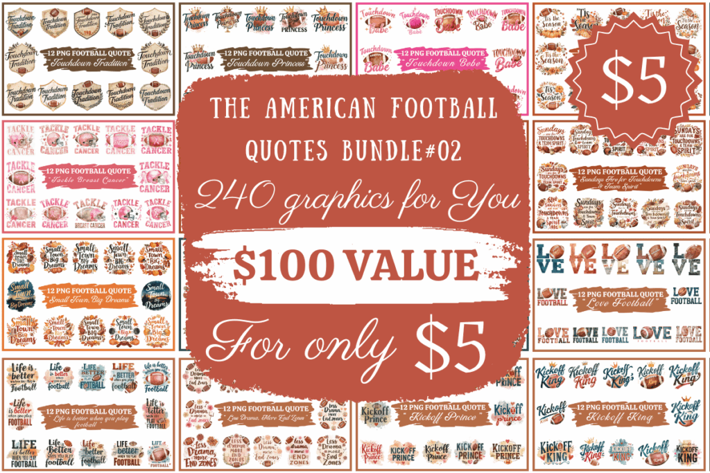 The American Football Quotes Bundle #02 The American Football Quotes Bundle #02