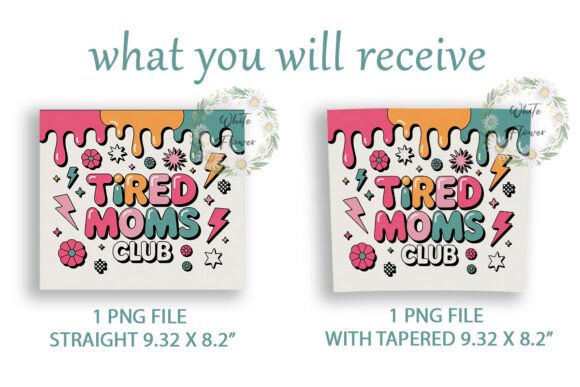 Tired Moms Club 20oz Tumbler Wrap Tired Moms Club 20oz Tumbler Wrap