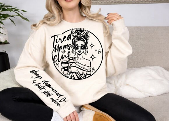 Tired Moms Club SVG Funny Mom Quote PNG Tired Moms Club SVG Funny Mom Quote PNG