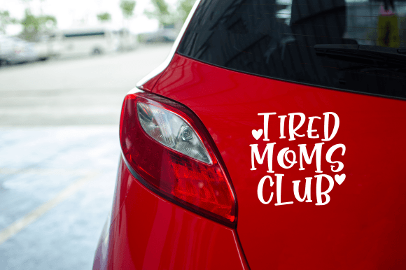 Tired Moms Club SVG car decor Tired Moms Club SVG car decor