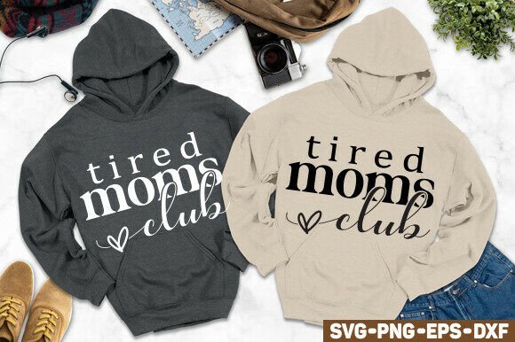 Tired Moms Club SVG PNG, Cool Moms Shirt Tired Moms Club SVG PNG, Cool Moms Shirt