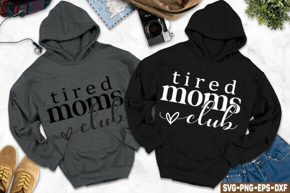 Tired Moms Club SVG PNG, Cool Moms Shirt Tired Moms Club SVG PNG, Cool Moms Shirt