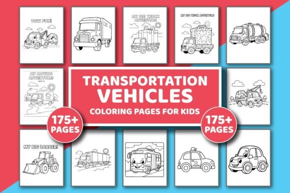 Transportation Vehicles Coloring Book Transportation Vehicles Coloring Book